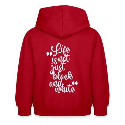 LiNBW. Crew Hoodie Life is not just black and white Edition White - LiNBW.