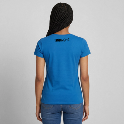 Boa's T-Shirt Splash Black Edition Life is not just black and white - Royalblau