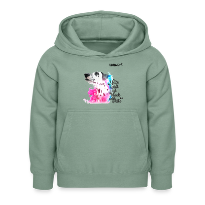 Boa's Hoodie Splash Life is not just black and white Edition Black - LiNBW.