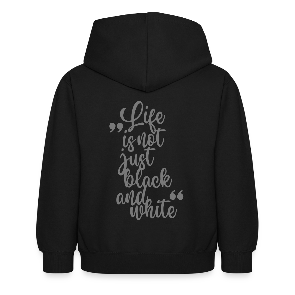 LiNBW. Crew Hoodie Life is not just black and white Edition Grey - LiNBW.