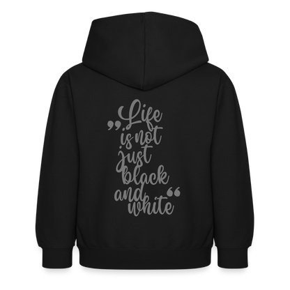 LiNBW. Crew Hoodie Life is not just black and white Edition Grey - LiNBW.