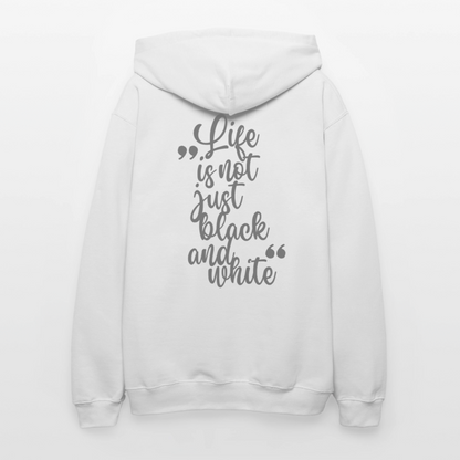 LiNBW. Crew Hoodie Grey Edition Life is not just black and white - Weiß