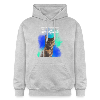 Nala's Hoodie Schnurren ist mein Soundtrack White Edition - Hellgrau meliert
