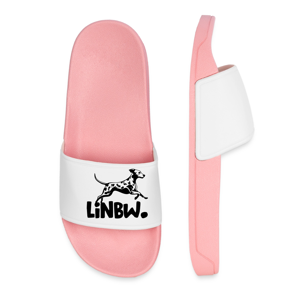 LiNBW. Badelatschen für Frauen Black Edition - Hellrosa
