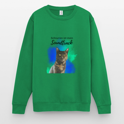 Nala's Classic Pullover Schnurren ist mein Soundtrack Black Edition - Kelly Green