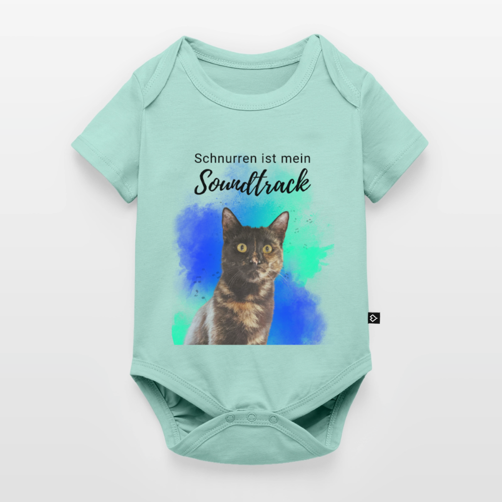 Nala´s Kurzarm-Body Schnurren ist mein Soundtrack Black Edition - LiNBW.