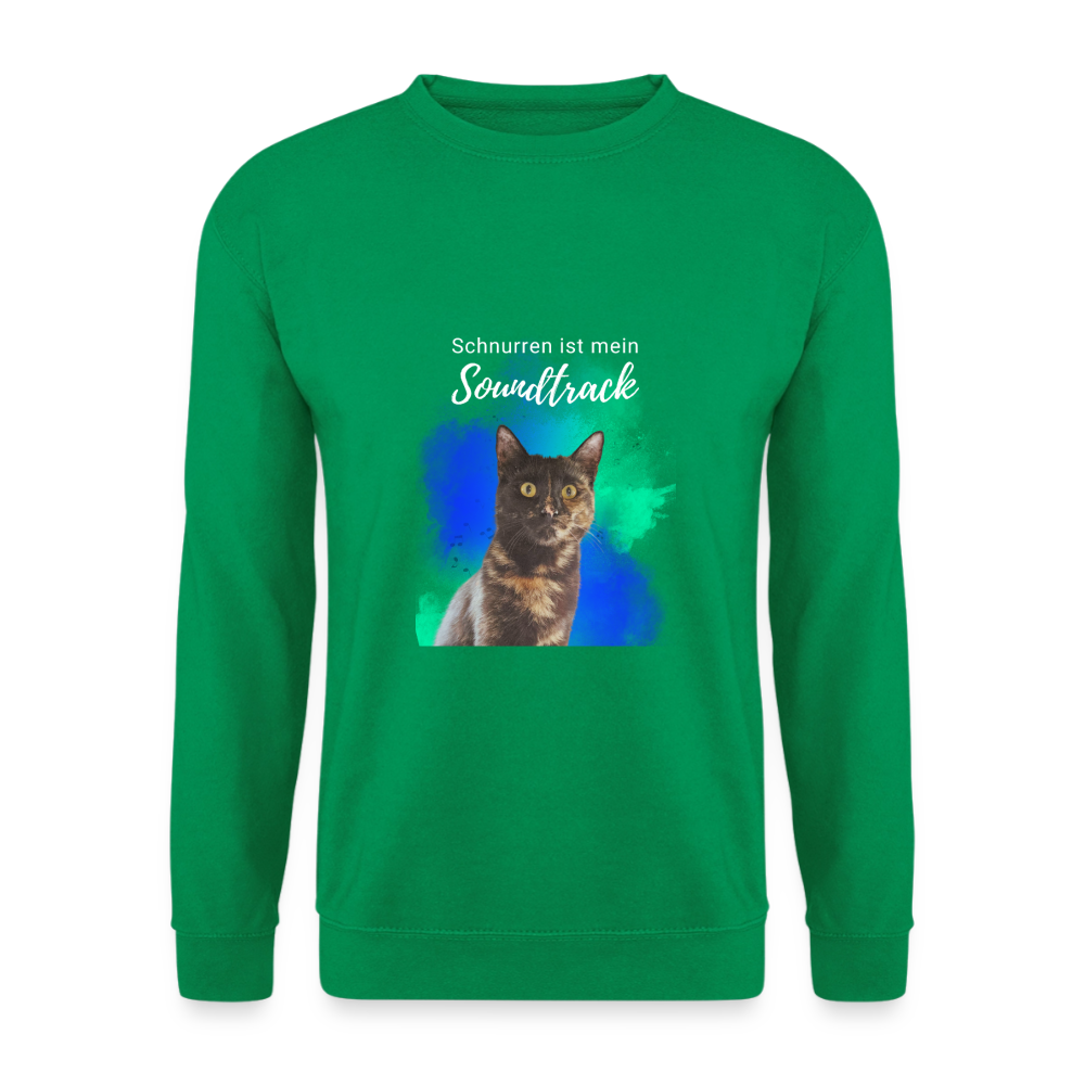 Nala's Classic Pullover Schnurren ist mein Soundtrack White Edition - Kelly Green