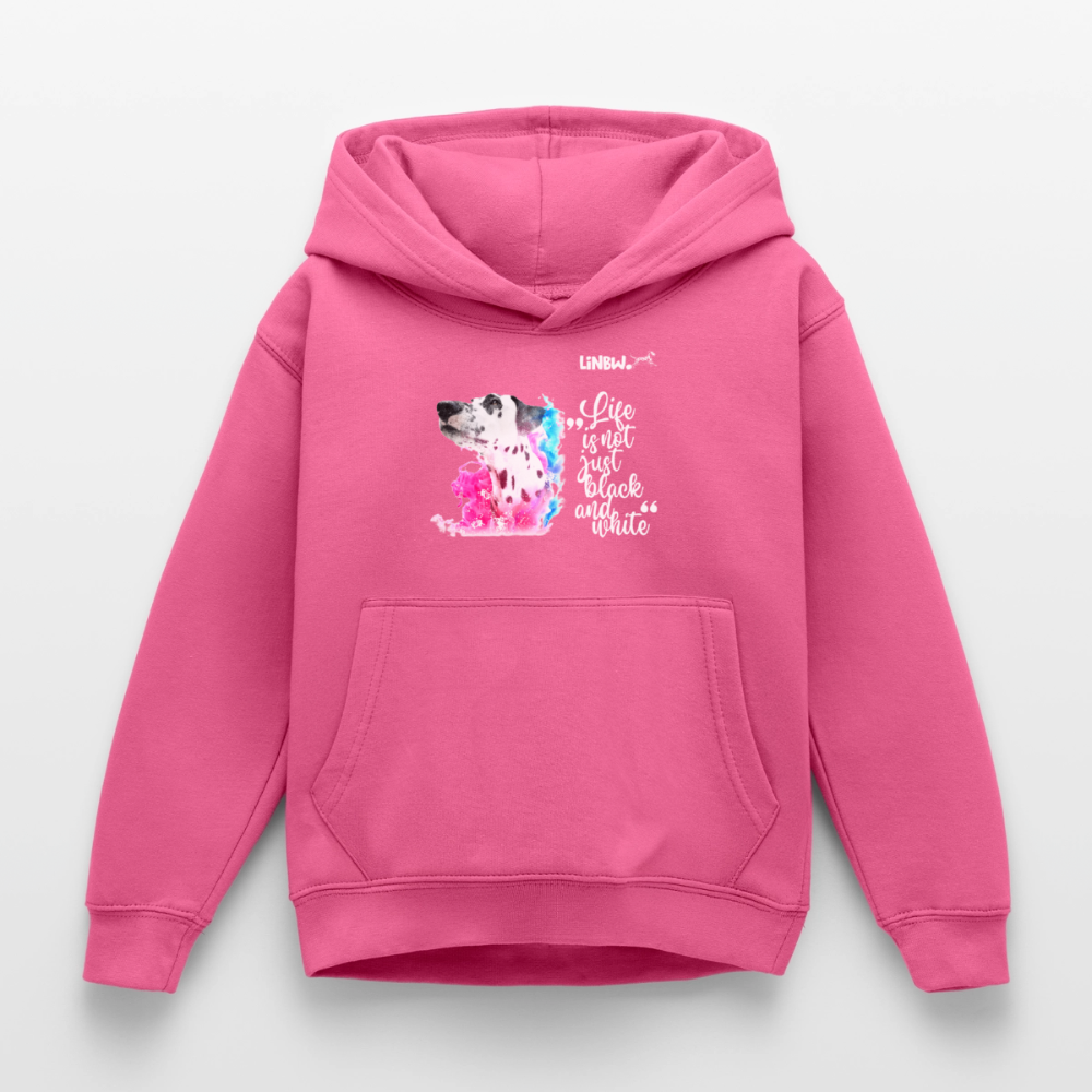 Boa's Hoodie Splash Life is not just black and white Edition White - Pink