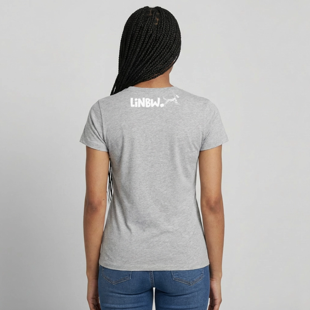 Life is not just black and white T-Shirt White Edition - Grau meliert