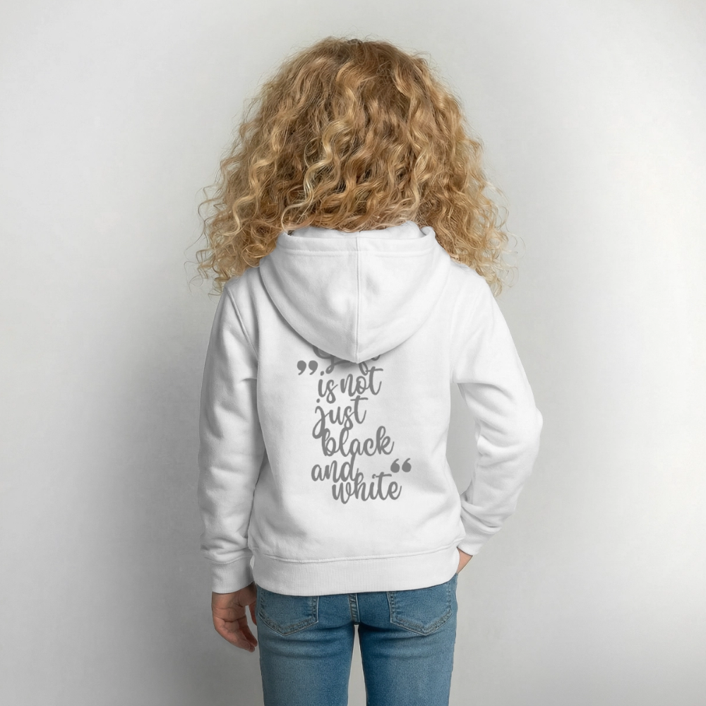 LiNBW. Crew Hoodie Life is not just black and white Edition Grey - LiNBW.