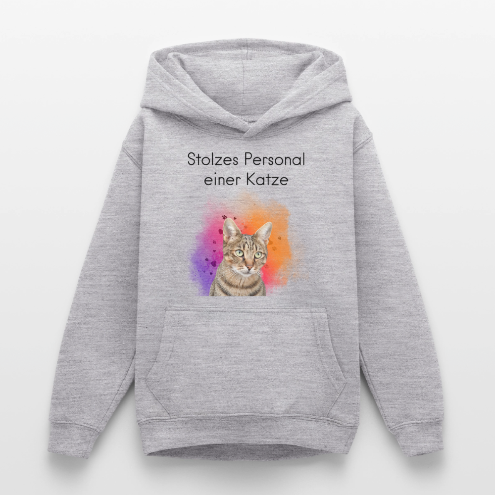 Teenager Hoodie - Hellgrau meliert