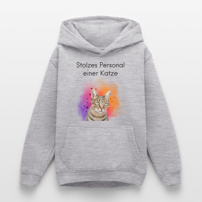 Teenager Hoodie - Hellgrau meliert