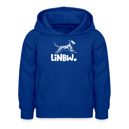 LiNBW. Hoodie White Edition - Royalblau