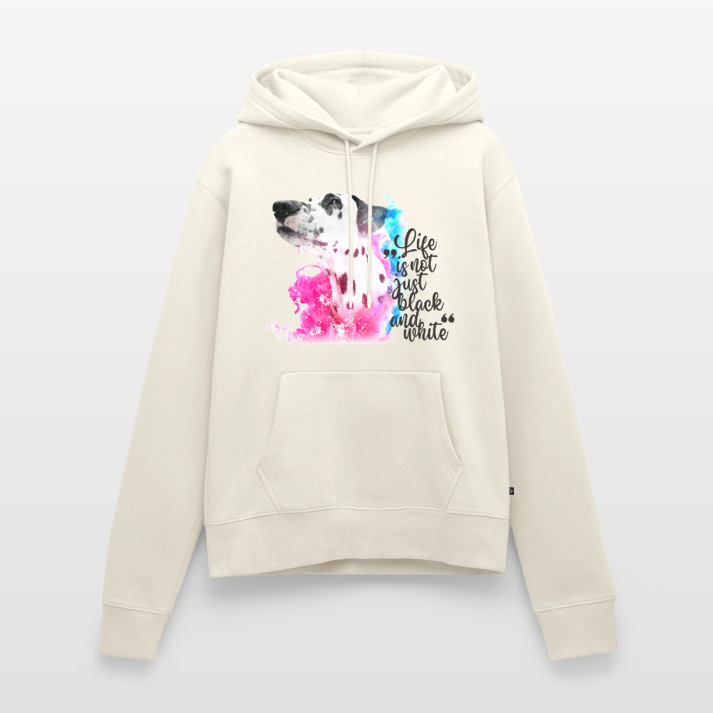 Boa's Hoodie Splash Life is not just black and white Edition Black - Naturweiß