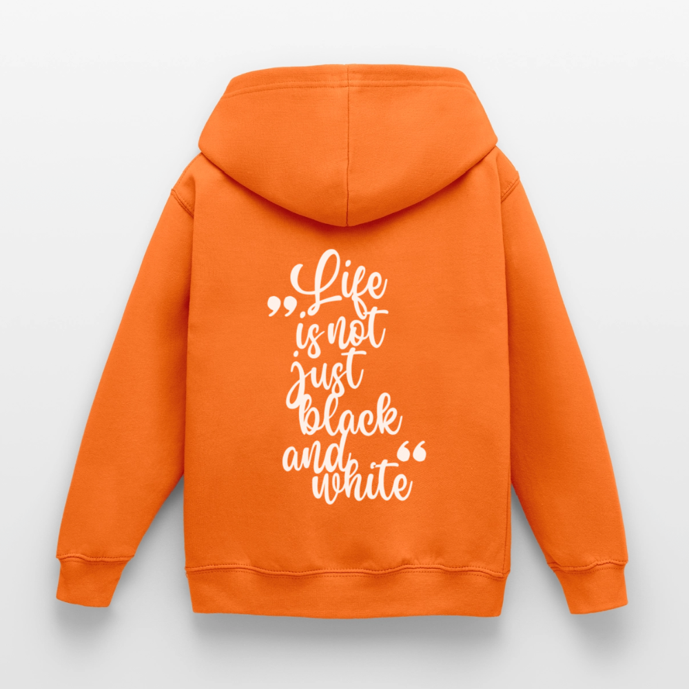 LiNBW. Crew Hoodie Life is not just black and white Edition White - LiNBW.