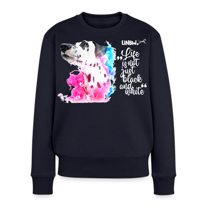 Boa's Pullover Splash Life is not just black and white Edition White - Navy