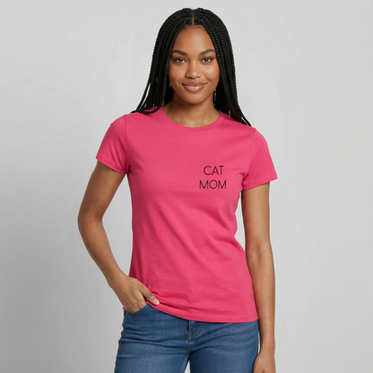 Pedro's T-Shirt CAT MOM Stolzes Personal einer Katze Black Edition - Azalea
