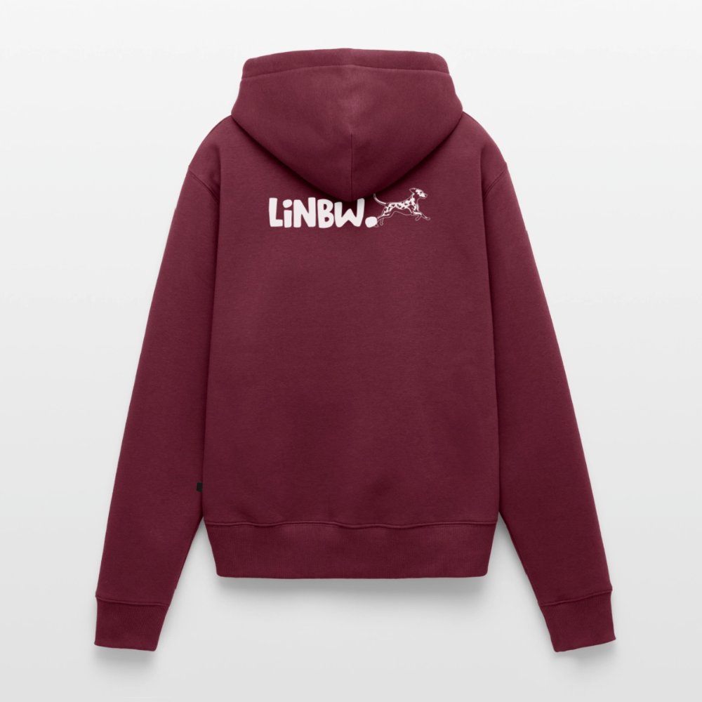 Life is not just black and white Hoodie White Edition - Burgunderrot