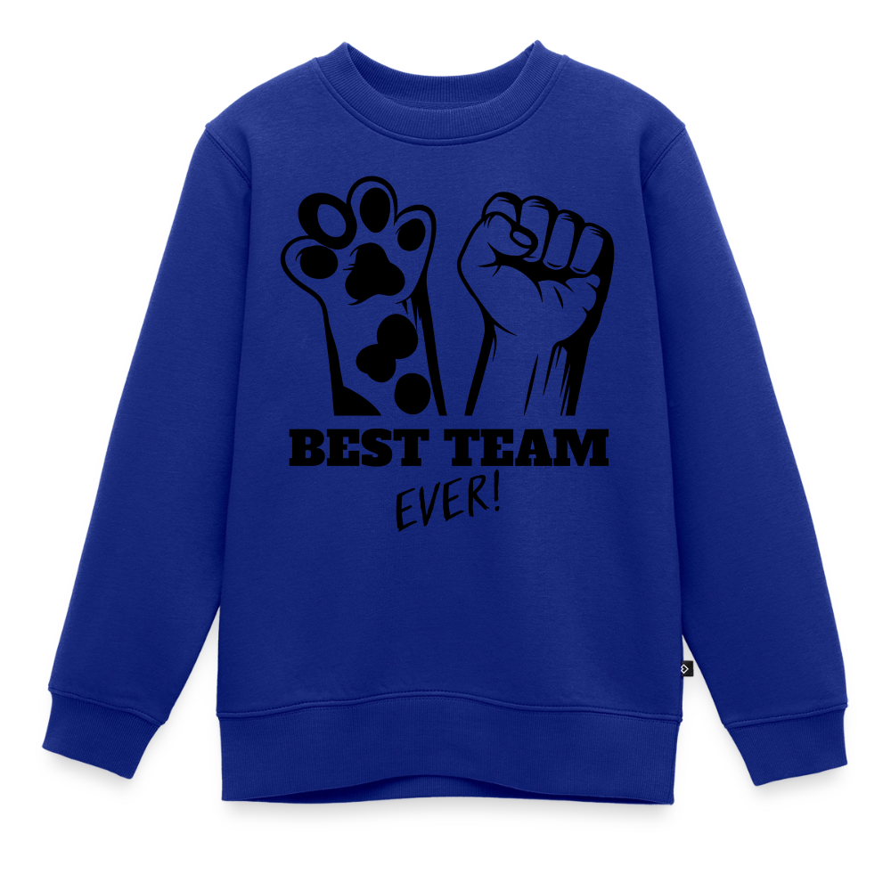 Best Team Ever Pullover Black Edition - Royalblau