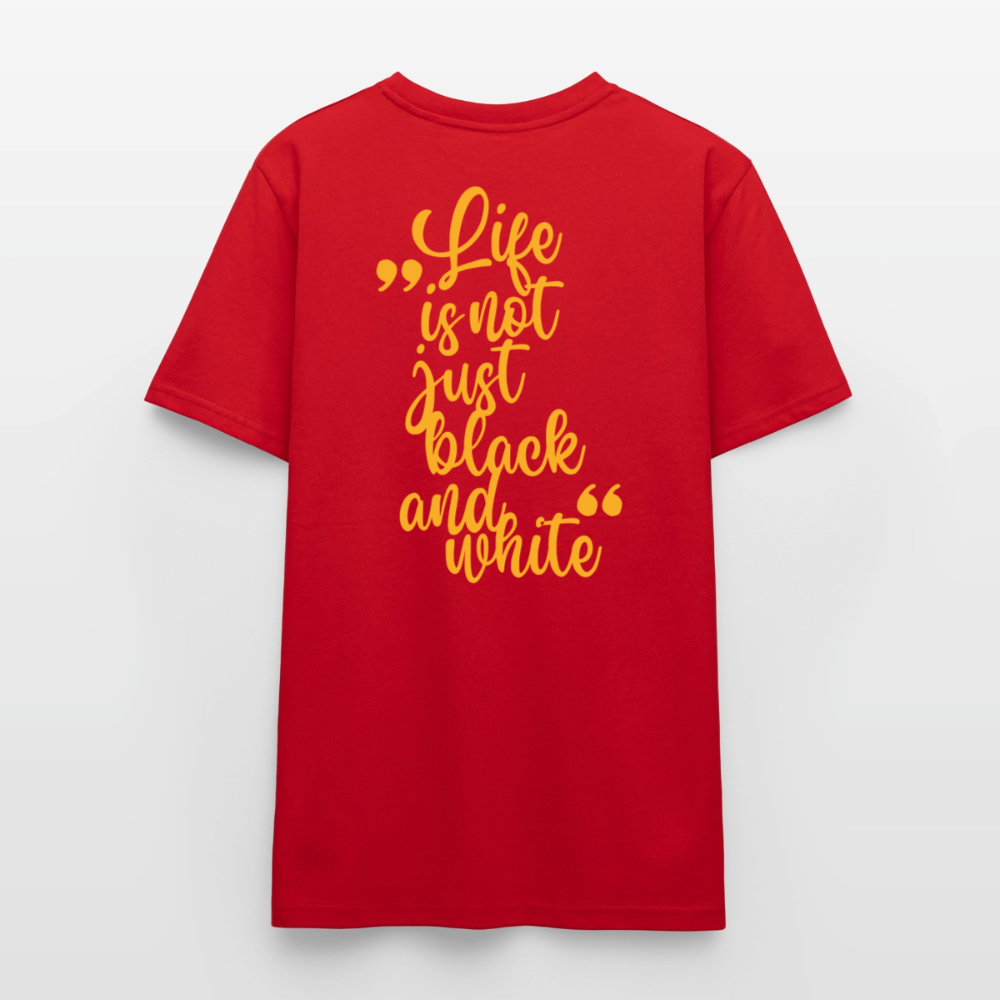 LiNBW. Unisex T-Shirt Premium Crew Yellow Edition Life is not just black and white - LiNBW.
