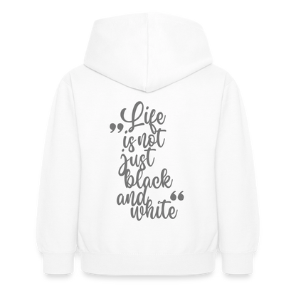 LiNBW. Crew Hoodie Life is not just black and white Edition Grey - LiNBW.