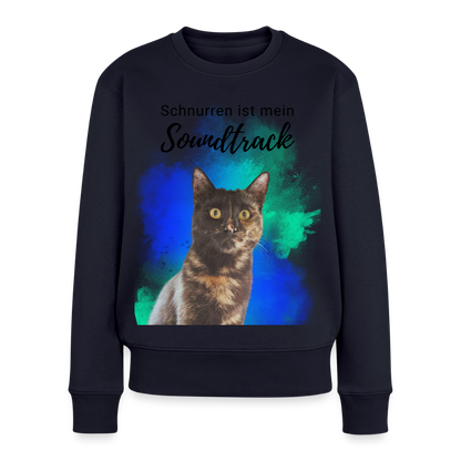 Nala's Pullover Schnurren ist mein Soundtrack Black Edition - Navy