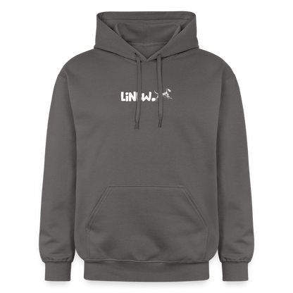 LiNBW. Crew Hoodie White Edition Life is not just black and white - Dunkelgrau
