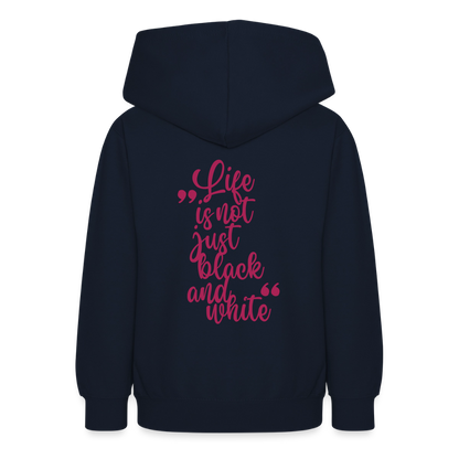 LiNBW. Crew Hoodie Life is not just black and white Edition Pink - LiNBW.