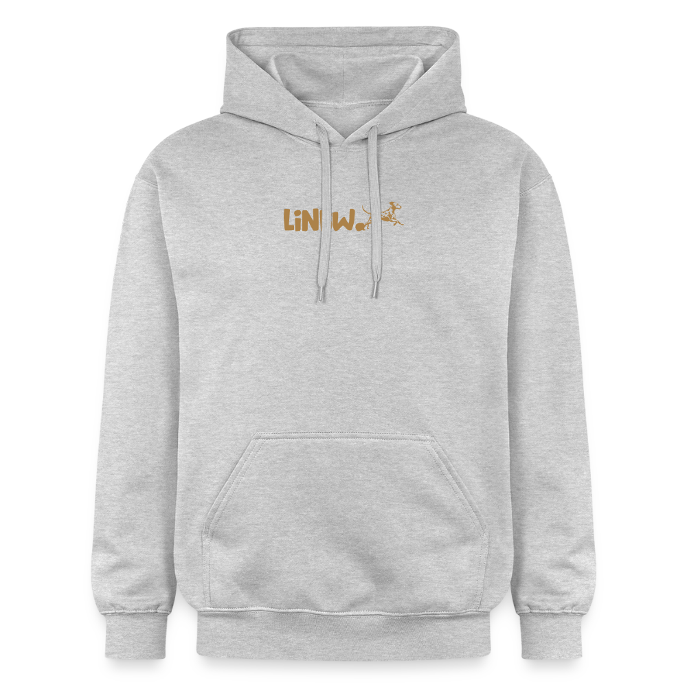 LiNBW. Crew Hoodie Brown Edition Life is not just black and white - Hellgrau meliert
