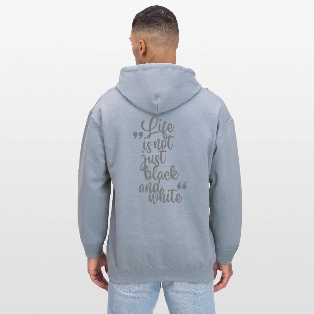 LiNBW. Crew Hoodie Grey Edition Life is not just black and white - Blau