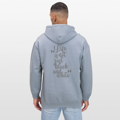 LiNBW. Crew Hoodie Grey Edition Life is not just black and white - Blau