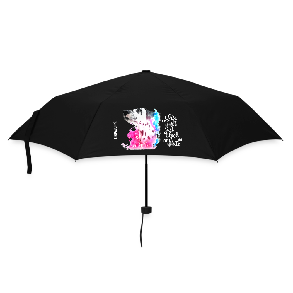 Boa's Regenschirm Splash Edition Life is not just black and white - Schwarz