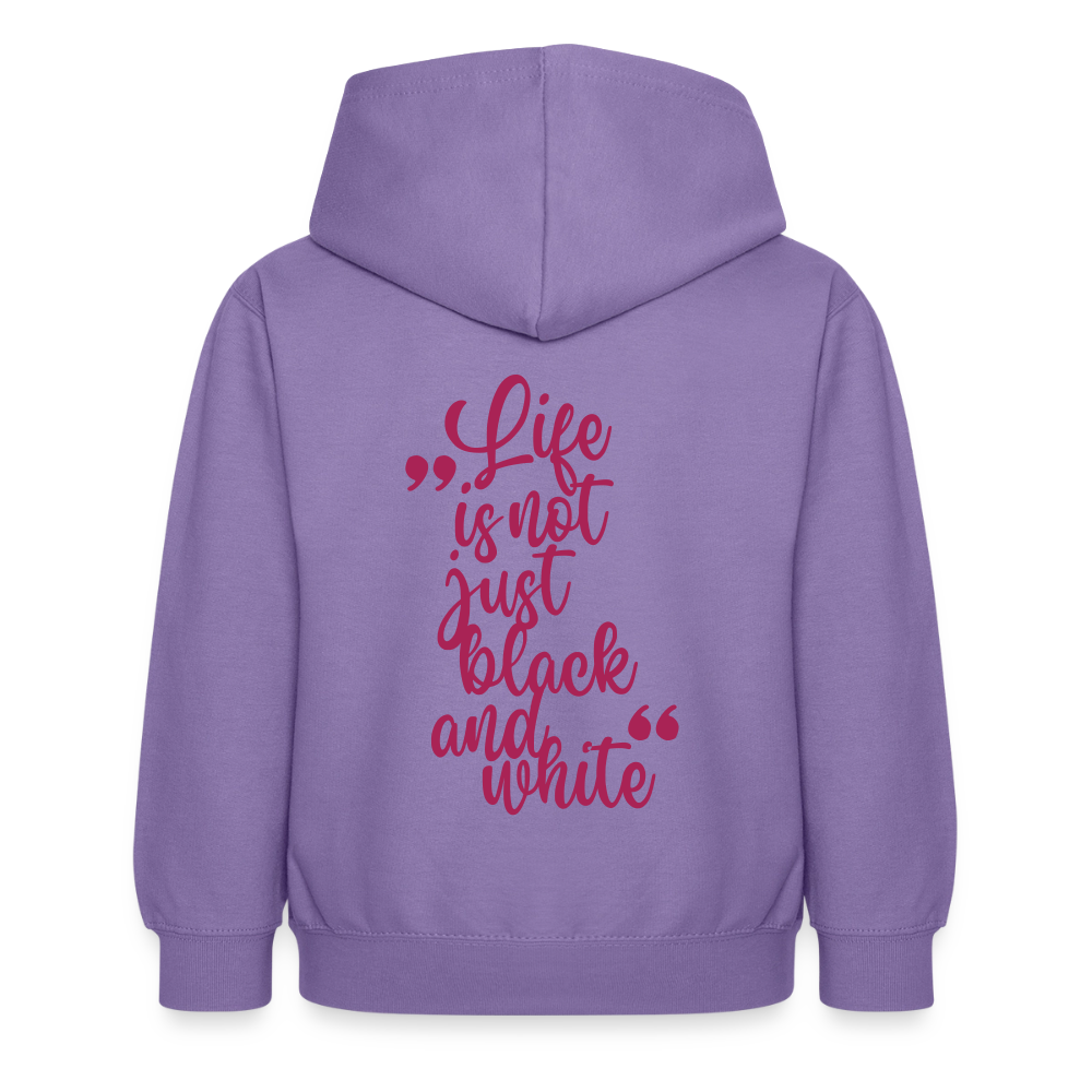 LiNBW. Crew Hoodie Life is not just black and white Edition Pink - LiNBW.