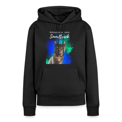 Nala's Hoodie Schnurren ist mein Soundtrack White Edition - Schwarz