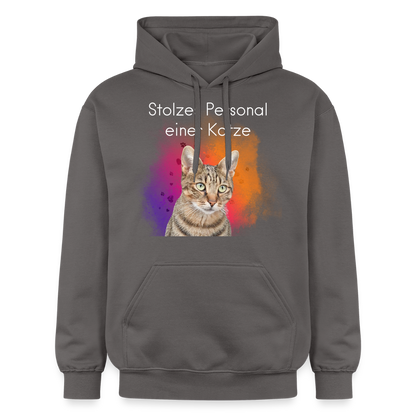Pedro's Hoodie Stolzes Personal einer Katze White Edition - Dunkelgrau