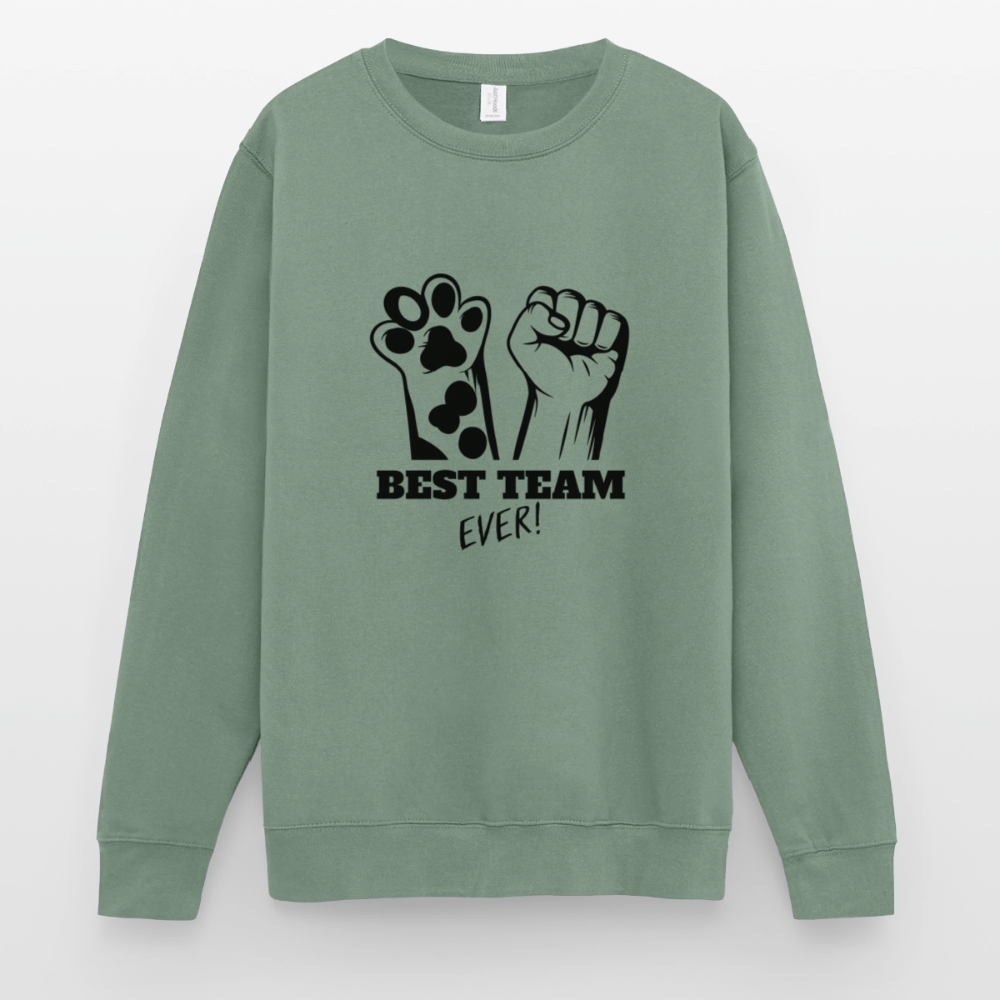 Best Team Ever Classic Pullover Black Edition - Graugrün
