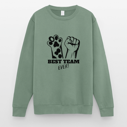 Best Team Ever Classic Pullover Black Edition - Graugrün