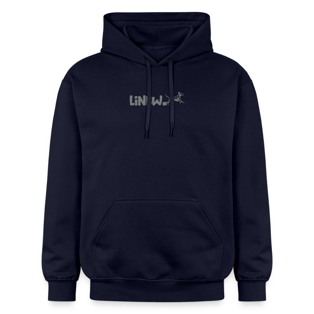 LiNBW. Crew Hoodie Grey Edition Life is not just black and white - Navy