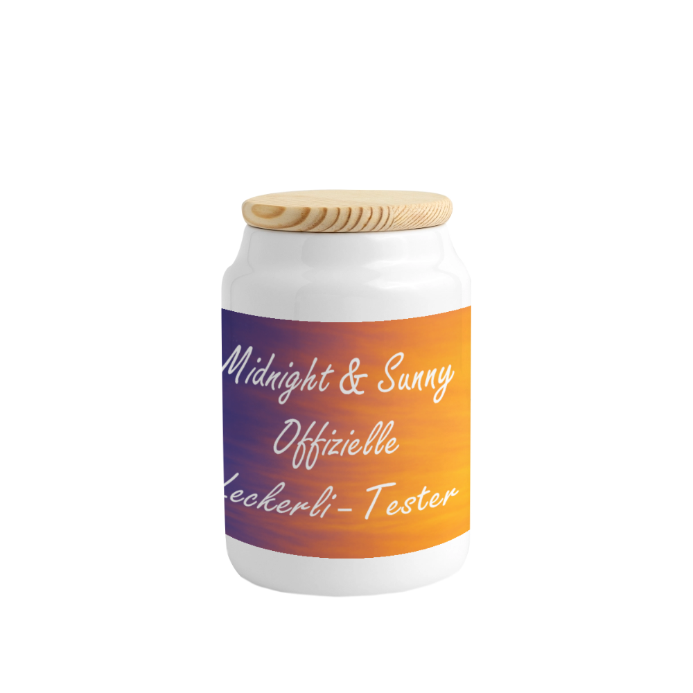 Midnight's und Sunny's Keksdose Offizielle Leckerli Tester - Weiß