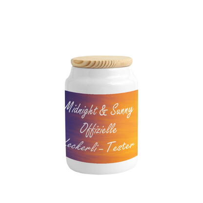 Midnight's und Sunny's Keksdose Offizielle Leckerli Tester - Weiß