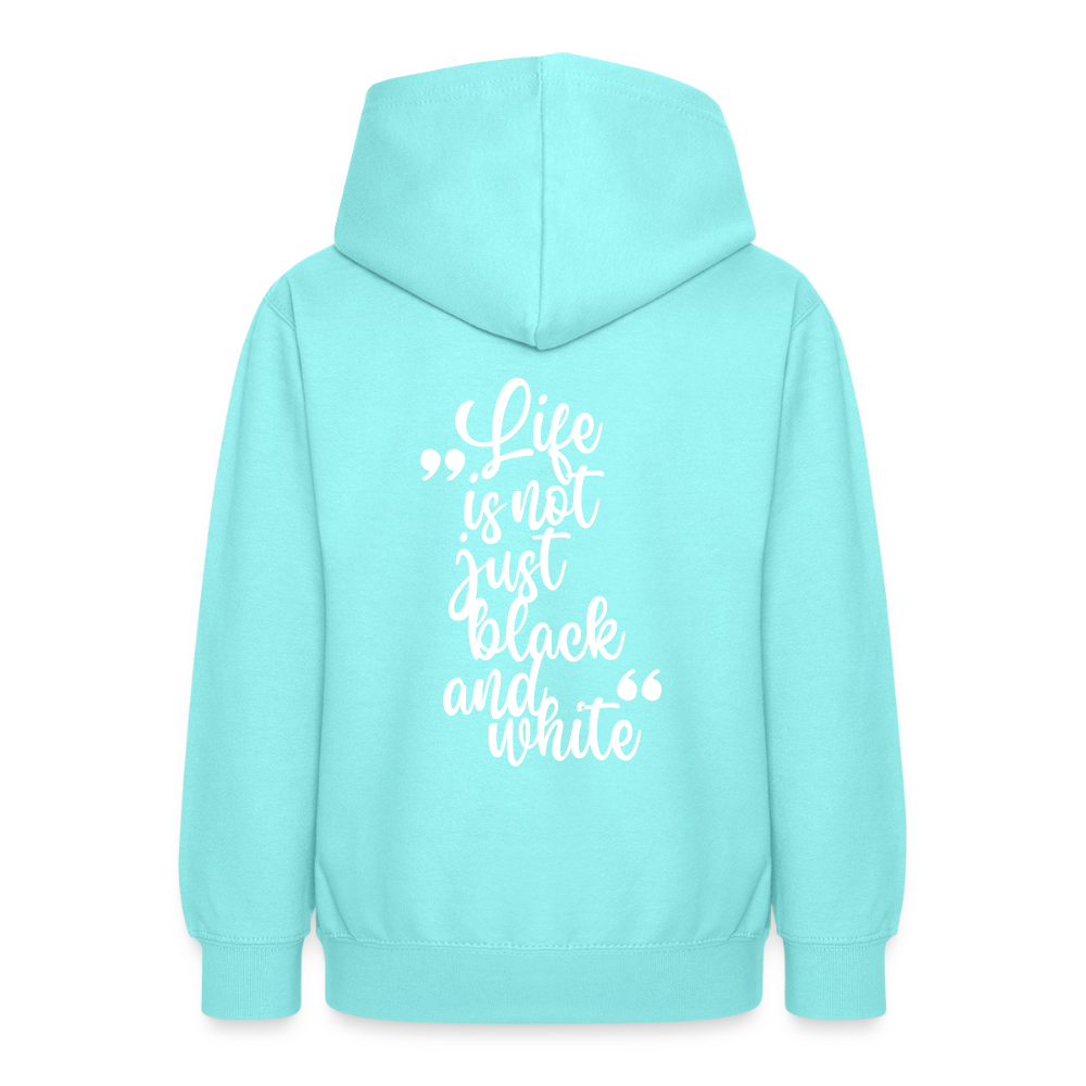 LiNBW. Crew Hoodie Life is not just black and white Edition White - LiNBW.