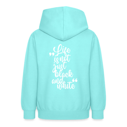 LiNBW. Crew Hoodie Life is not just black and white Edition White - LiNBW.