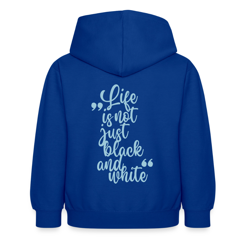 LiNBW. Crew Hoodie Life is not just black and white Edition Blue - LiNBW.
