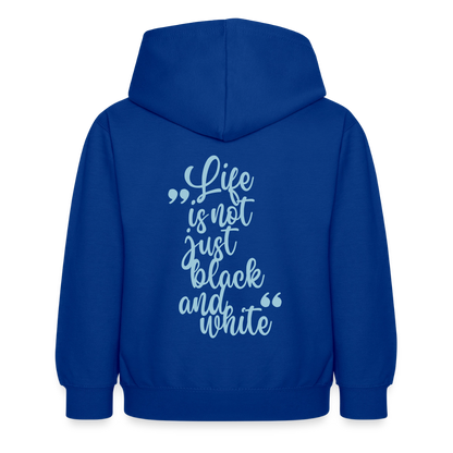 LiNBW. Crew Hoodie Life is not just black and white Edition Blue - LiNBW.