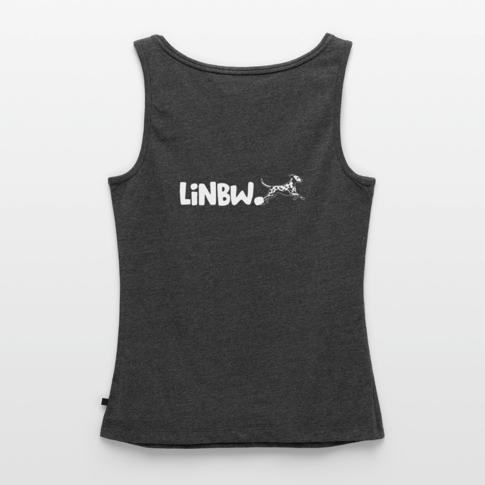 Life is not just black and white Tank Top Premium LiNBW. White Edition - Anthrazit meliert