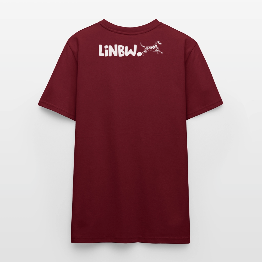 Life is not just black and white – Bio-Baumwollshirt - Burgunderrot