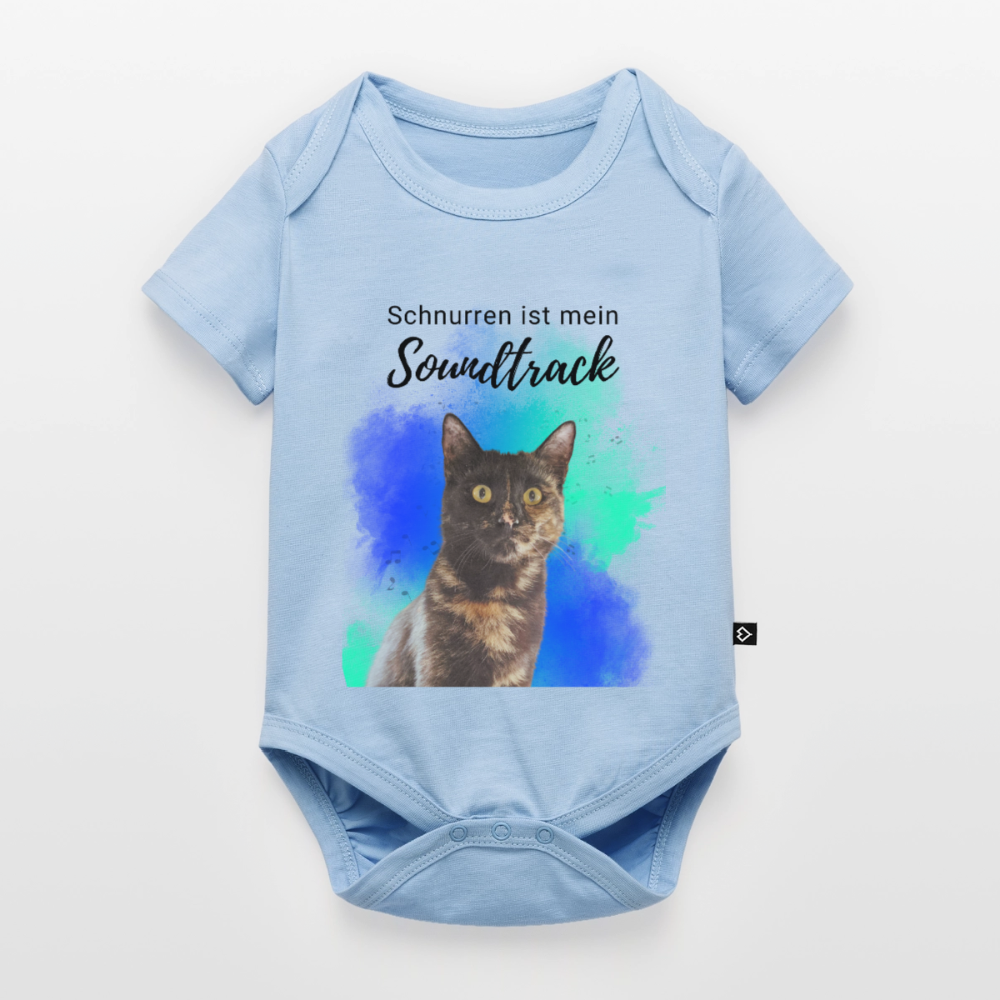 Nala´s Kurzarm-Body Schnurren ist mein Soundtrack Black Edition - LiNBW.