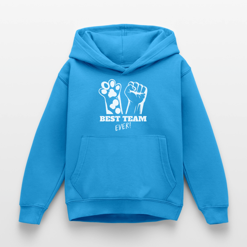 Best Team Ever  Hoodie White Edition - Meeresblau