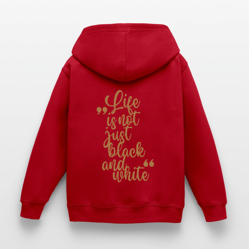 LiNBW. Crew Hoodie Life is not just black and white Edition Brown - LiNBW.