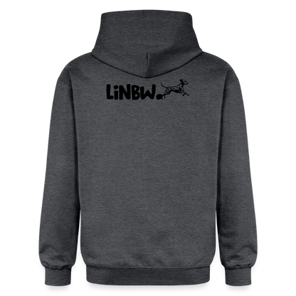 Life is not just black and white Hoodie Black Edition - Dunkelgrau meliert